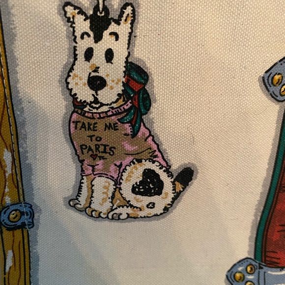 Brighton 2019 "In Love We Trust" 3pc Canvas Tote Bag & 2 Matching Pouch Set NWT - Picture 12 of 16